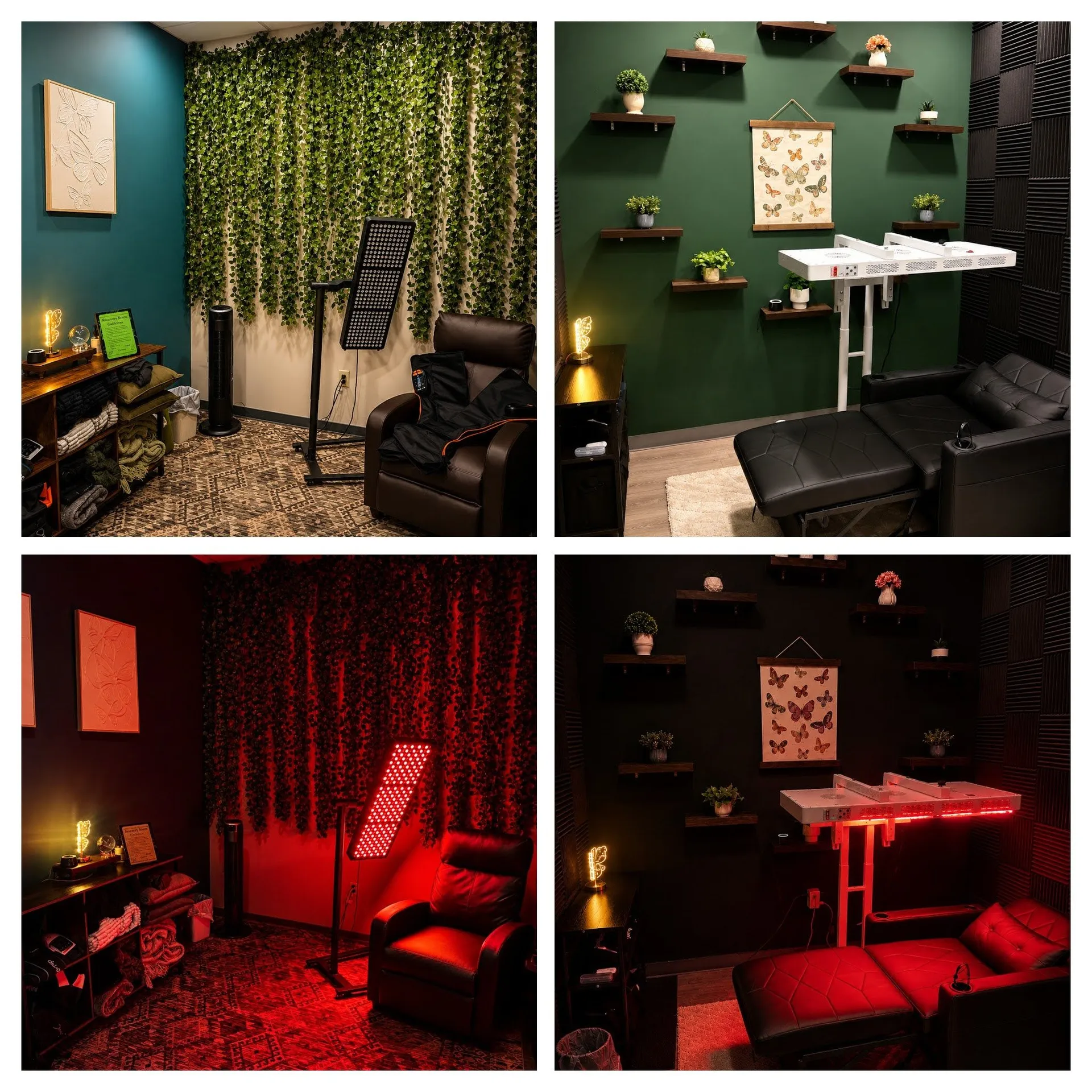 Recovery room with recovery equipment and seating